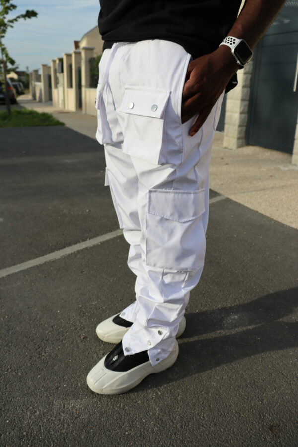 Cargo Blanc Vêtement Streetwear Homme