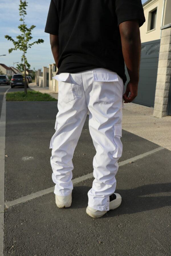 Cargo Blanc Vêtement Streetwear Homme